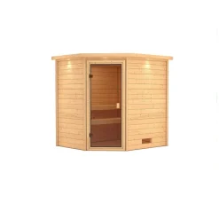 Karibu Systemsauna Mia Eckeinstieg ohne Ofen