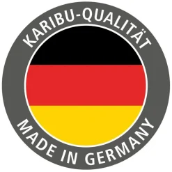 Karibu Türelement für 68 mm Saunen graphitfarbene Glastür