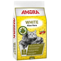 Katzenstreu Amora White Compact Aloe Vera 15 L