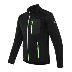 Kübler Strickjacke PULSE DAILY schwarz/neongrün Größe XXL