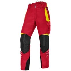 Kübler Schnittschutzhose Forest rot Größe M