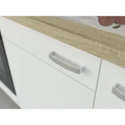 Küchenzeile Bettina hochglanz weiß 270 cm^ New