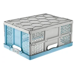 Klappbox Lea nordic blue 48,5 x 35 x 23,5 cm*keeeper