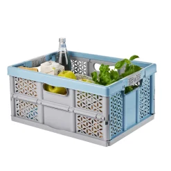 Klappbox Lea nordic blue 48,5 x 35 x 23,5 cm*keeeper