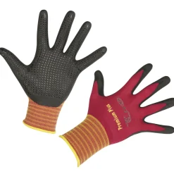 Kerbl Arbeitshandschuh Premium Plus schwarz-rot Größe 7