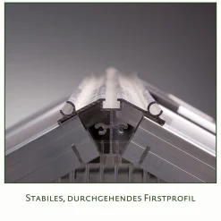 Gewächshaus Lilie III 9,6m² schwarz^KGT Clearance