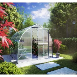 KGT Gewächshaus Rhodo III 5,15m² silber