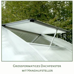 Gewächshaus Rhodo IV 6,8 m² silber^KGT Online