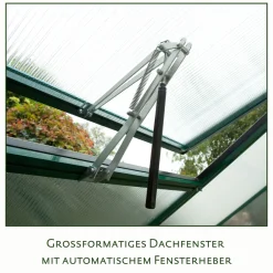 Gewächshaus Rose II 5m² schwarz*KGT Discount