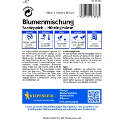Kiepenkerl Blumenmischung Nützlingswiese Saatteppich