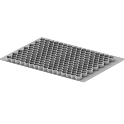 Kieswabe grau 80 x 60 cm