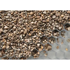 Kieswabe grau 80 x 60 cm