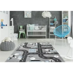 Kinder Kinderzimmerteppich „Australia - Marree“, silber