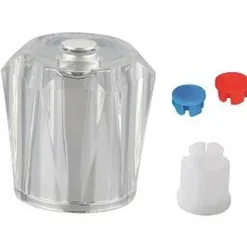 Acrylgriff klar mit Rastbuchse Markierung blau/rot/weiß^Kirchhoff Outlet