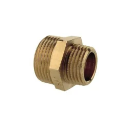 Kirchhoff Reduziernippel 1" AG x ¾ AG Messing blank