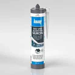 Knauf Bau u. Allwetter Silikon weiss 300 ml