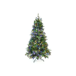 Künstlicher Weihnachtsbaum Sherwood Fichte inkl. LEDs 210 cm Grün^ Hot