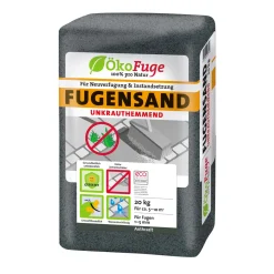 Fugensand 1-5 mm Anthrazit unkrauthemmend 20 kg*ÖkoFuge Online