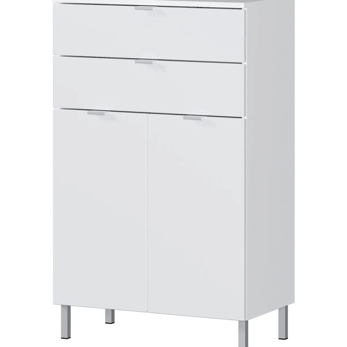 Kommode Maureen 2 Schubkästen 60 x 97 x 34 cm weiß