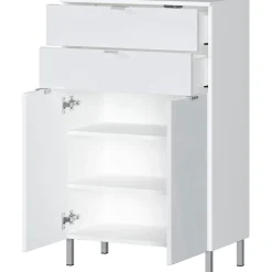 Kommode Maureen 2 Schubkästen 60 x 97 x 34 cm weiß
