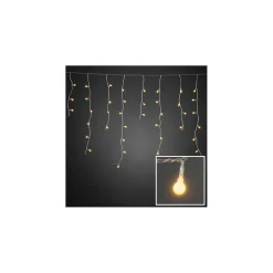 LED Eisregen Lichtervorhang mit weißen Globes*Konstsmide Discount