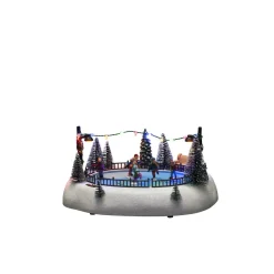 Konstsmide LED Szenerie Eisbahn 12 Dioden Musik 3xAA und USB