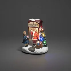 Konstsmide LED Szenerie Weihnachtsmann in Telefonzelle