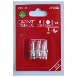 LED-Ersatzbirne Steckfassung transparent 3 Stück warmweiß*Konstsmide Outlet