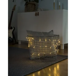 Micro-LED-Lichterkette 50 Dioden bernsteinfarben transparent*Konstsmide