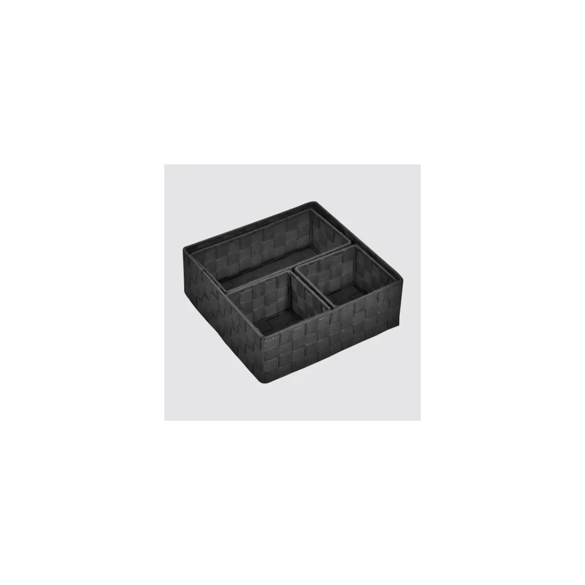 Korb-Set Scandi 4-teilig schwarz