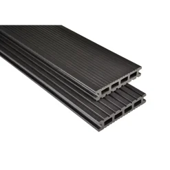 WPC Terrassendiele Exklusiv graubraun mattiert 14,5 x 300 cm^Kovalex Sale