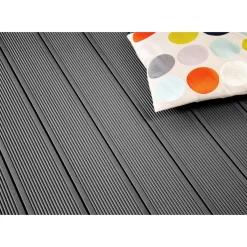 WPC Terrassendiele Exklusiv graubraun mattiert 14,5 x 300 cm^Kovalex Sale