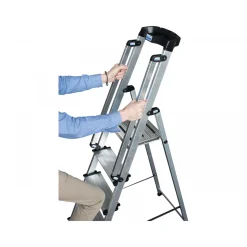 Stufen-Stehleiter Sepuro inkl Handlauf 8 Stufen*Krause Sale