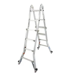 Krause Teleskopleiter TeleVario mit Holmverlängerung 4 x 4 Sprossen