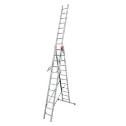 Vielzweckleiter Tribilo 3 x 12 Sprossen mit Treppenfunktion^Krause Hot