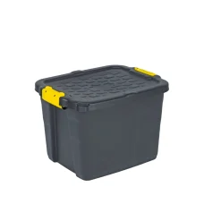 Kreher Aufbewahrungsbox Tough Crate 42 L schwarz
