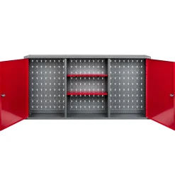 Metall-Werkstattschrank 120 x 60 x 19 cm rot*Kreher New