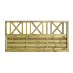 Kreuz-Vorgarten-Dichtzaun 180 x 90 cm