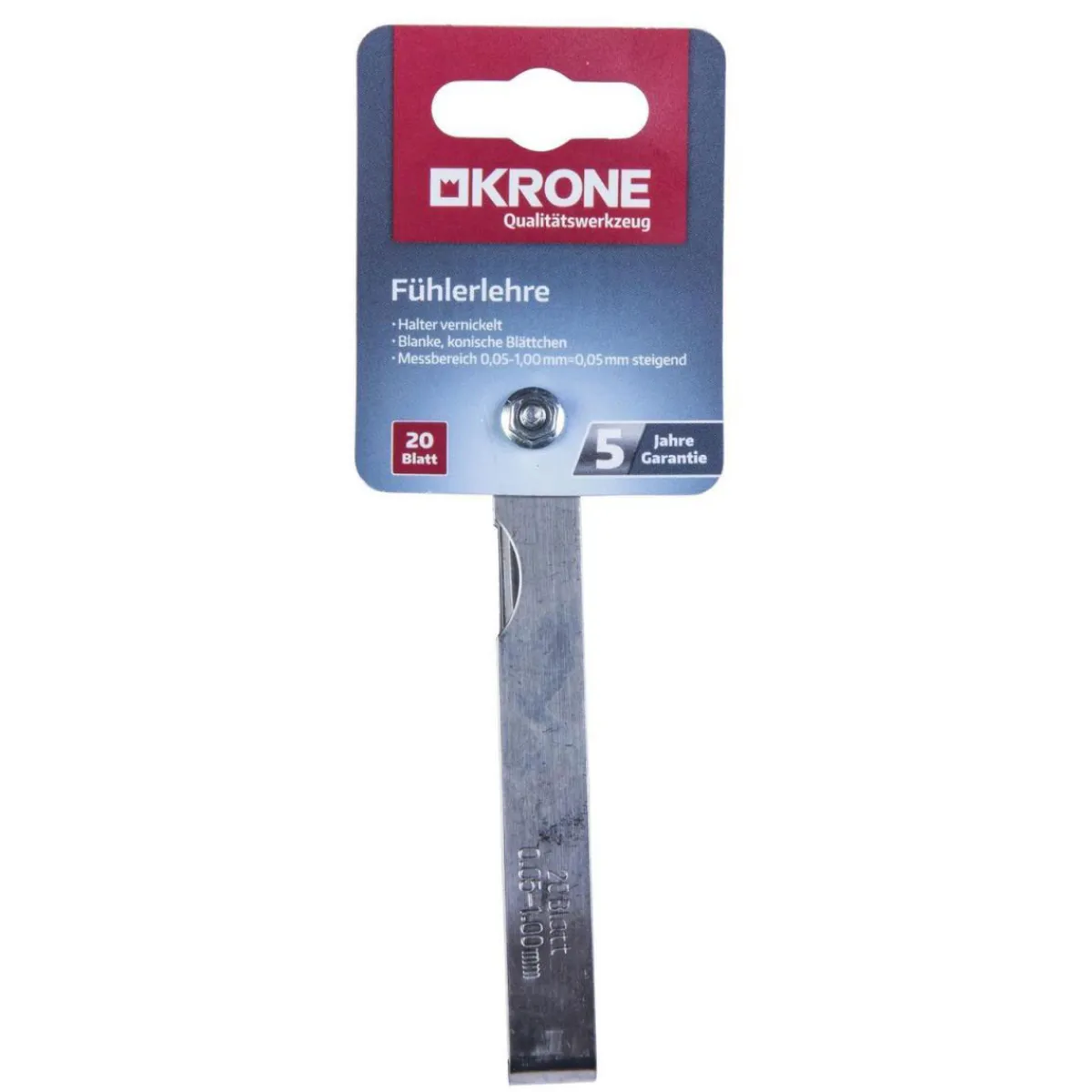 Fühlerlehre 20 Blatt^Krone Clearance