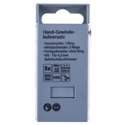 Gewindebohrer-Satz HSS M5 3-teilig^Krone Clearance