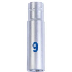 Steckschlüssel lang 1/4 Zoll 9 mm^Krone Discount