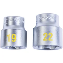 Steckschlüsseleinsatz 3/8 19 und 22 mm^Krone Best