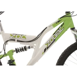 Jugend-Mountainbike Zodiac Fully 24 Zoll weiß-grün^KS Cycling Clearance