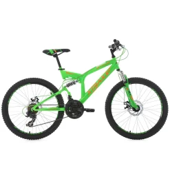 Jugend-Mountainbike Xtraxx Fully grün-orange^KS Cycling Outlet
