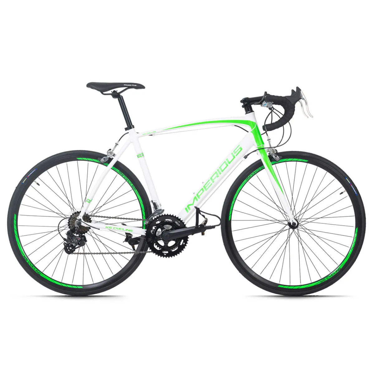 Rennrad 28'' Imperious weiß-gr und uumln RH 53 cm*KS Cycling Online