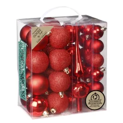 Kugelset 4 und 6cm mit Spitze Festive Red* Best