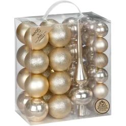 Kugelset 4 und 6cm mit Spitze Creamy Gold* Outlet