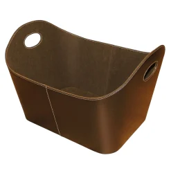 Kunstlederkorb 55 x 35 x 40 cm braun