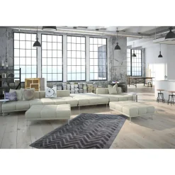 Kurzflorteppich „Luxury 410“ Grau/Anthrazit, 200x290cm* Best