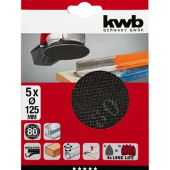 Gitterleinen für Exzenterschleifer Durchmesser 125 mm K80^kwb Best